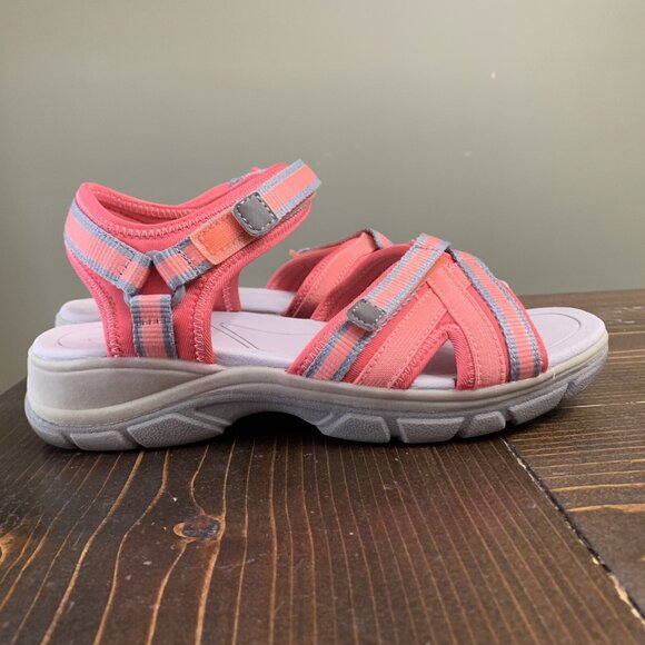 Lands End Shoes - Lands End Sport Sandals Coral Women's 6B(M) Strappy Hiking Shoes